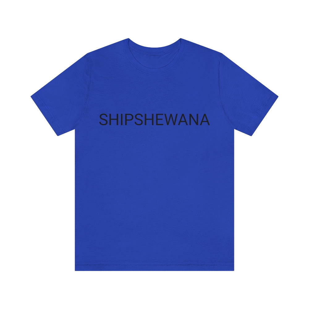 SHIPSHEWANA Indiana Unisex Jersey Short Sleeve Tee by Equippage.com