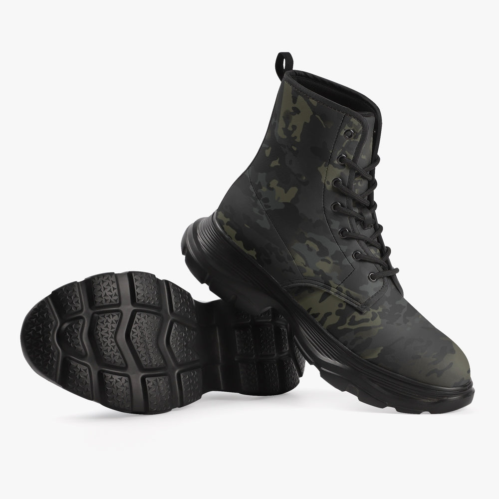 Equippage Casual Leather Black MultiCam Boots