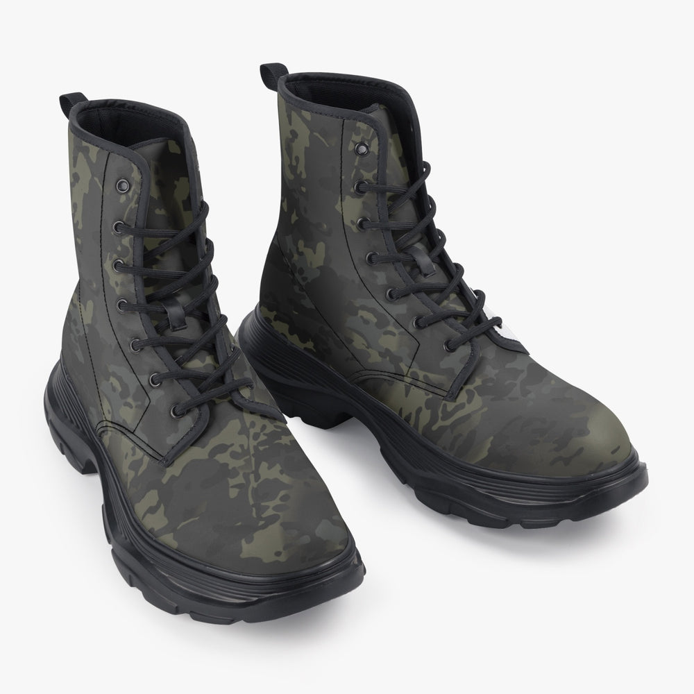 Equippage Casual Leather Black MultiCam Boots