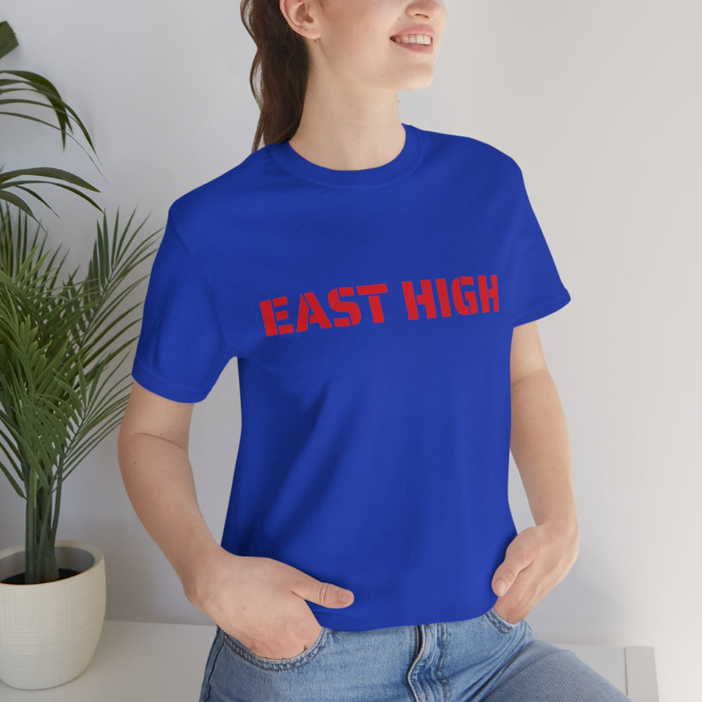 EAST HIGH Leopards Salt Lake City Utah Unisex Jersey Short Sleeve Tee from Equippage.com