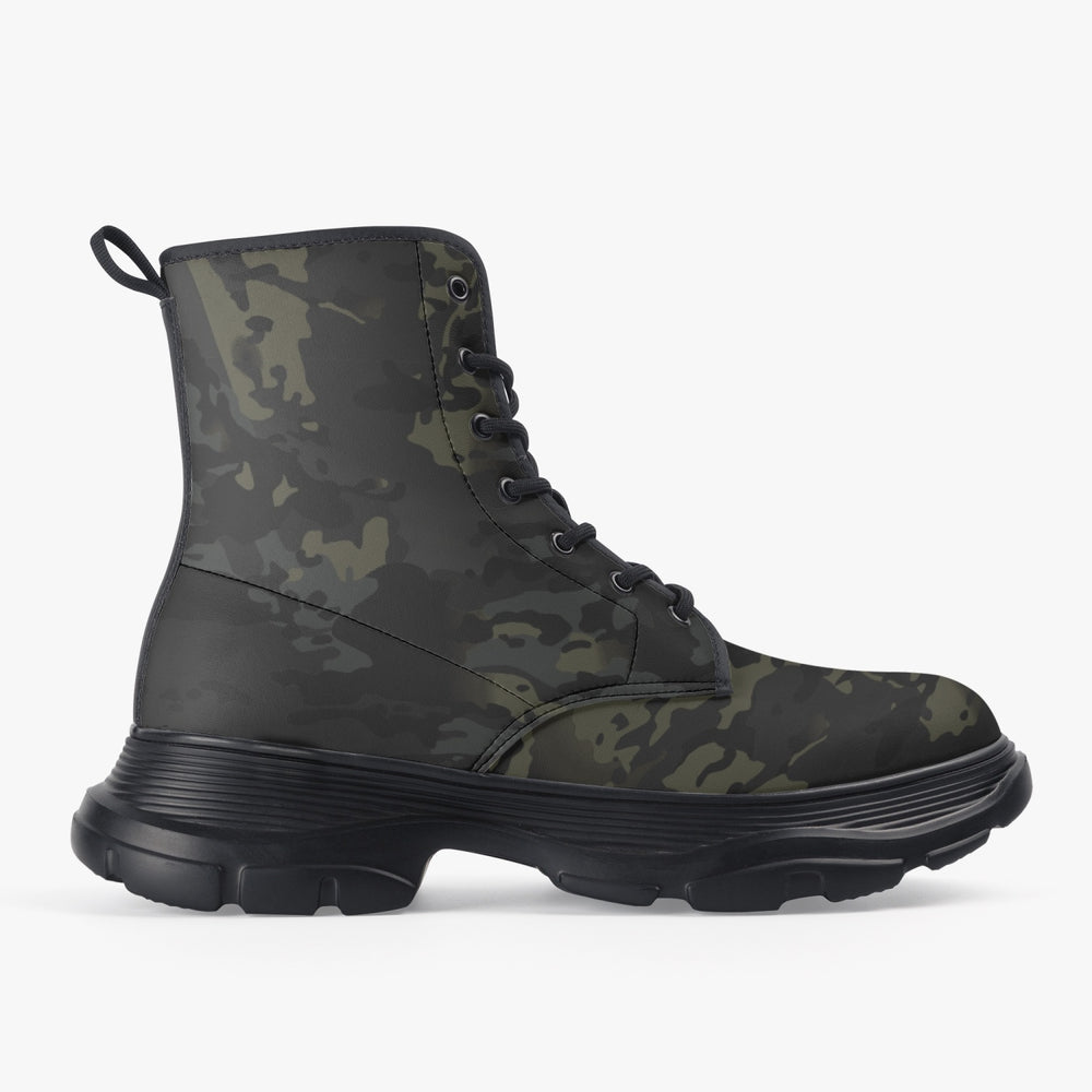Equippage Casual Leather Black MultiCam Boots