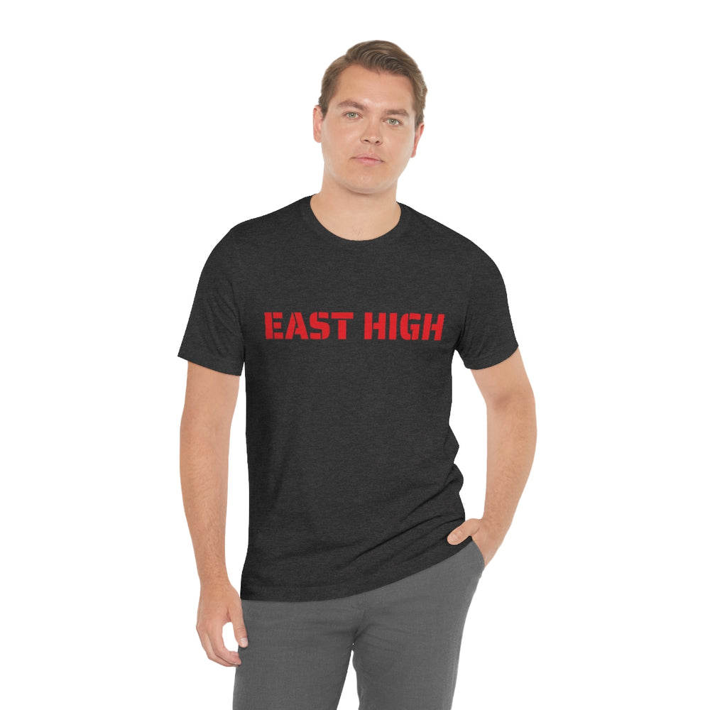 EAST HIGH Leopards Salt Lake City Utah Unisex Jersey Short Sleeve Tee from Equippage.com