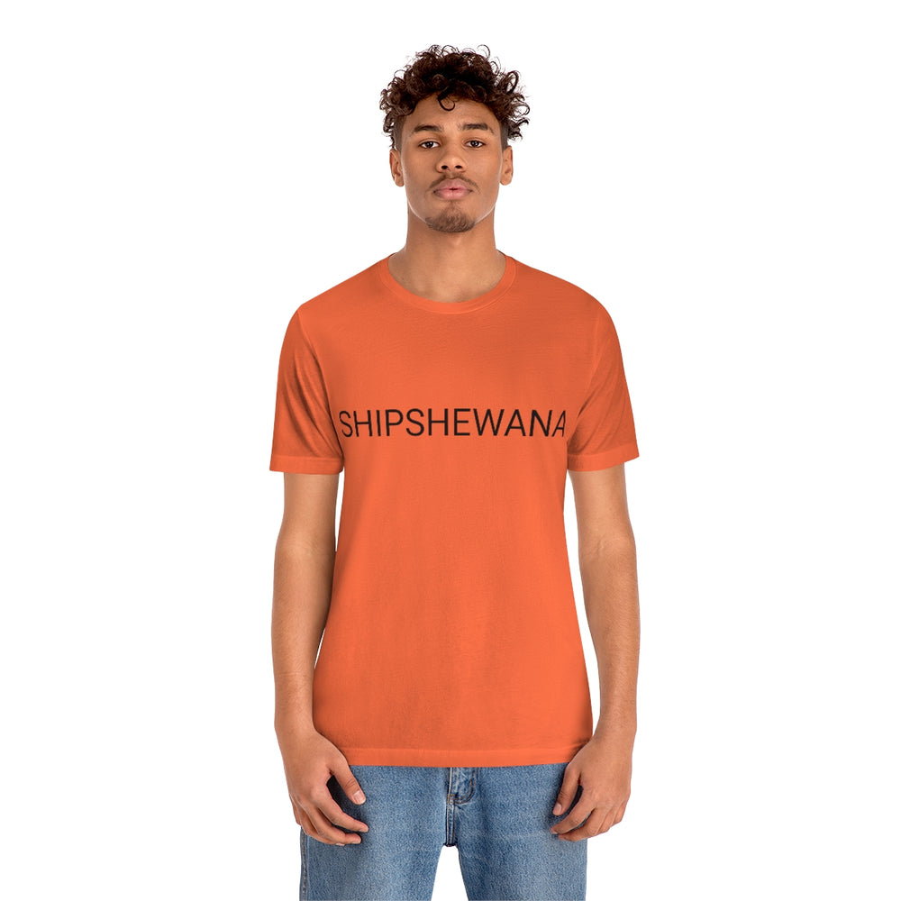 SHIPSHEWANA Indiana Unisex Jersey Short Sleeve Tee by Equippage.com