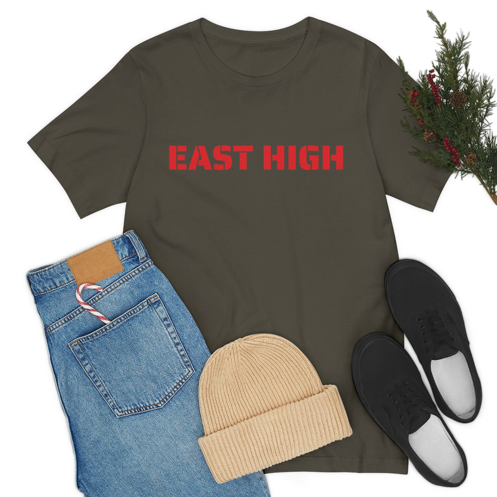 EAST HIGH Leopards Salt Lake City Utah Unisex Jersey Short Sleeve Tee from Equippage.com