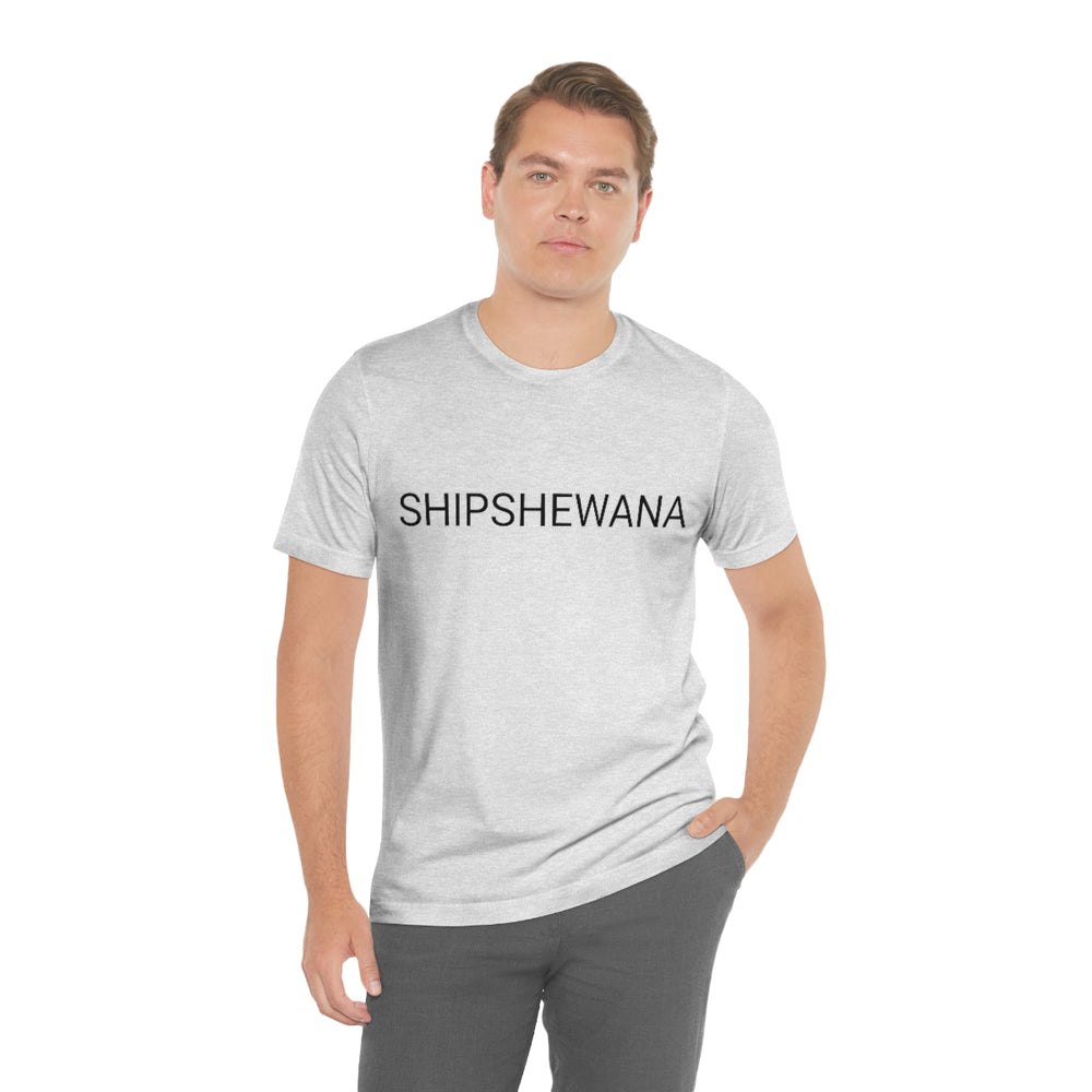 SHIPSHEWANA Indiana Unisex Jersey Short Sleeve Tee by Equippage.com