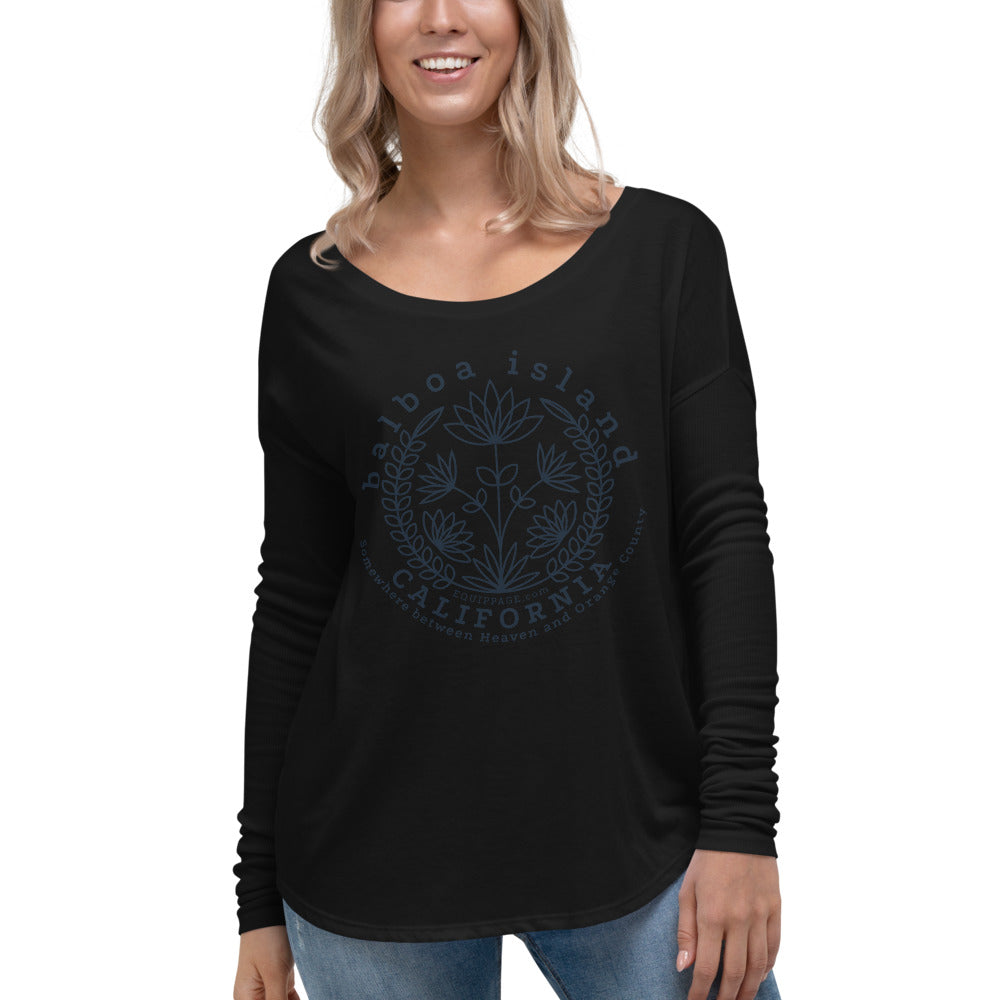 Balboa Island Heaven Ladies' Long Sleeve Tee by Equippage.com