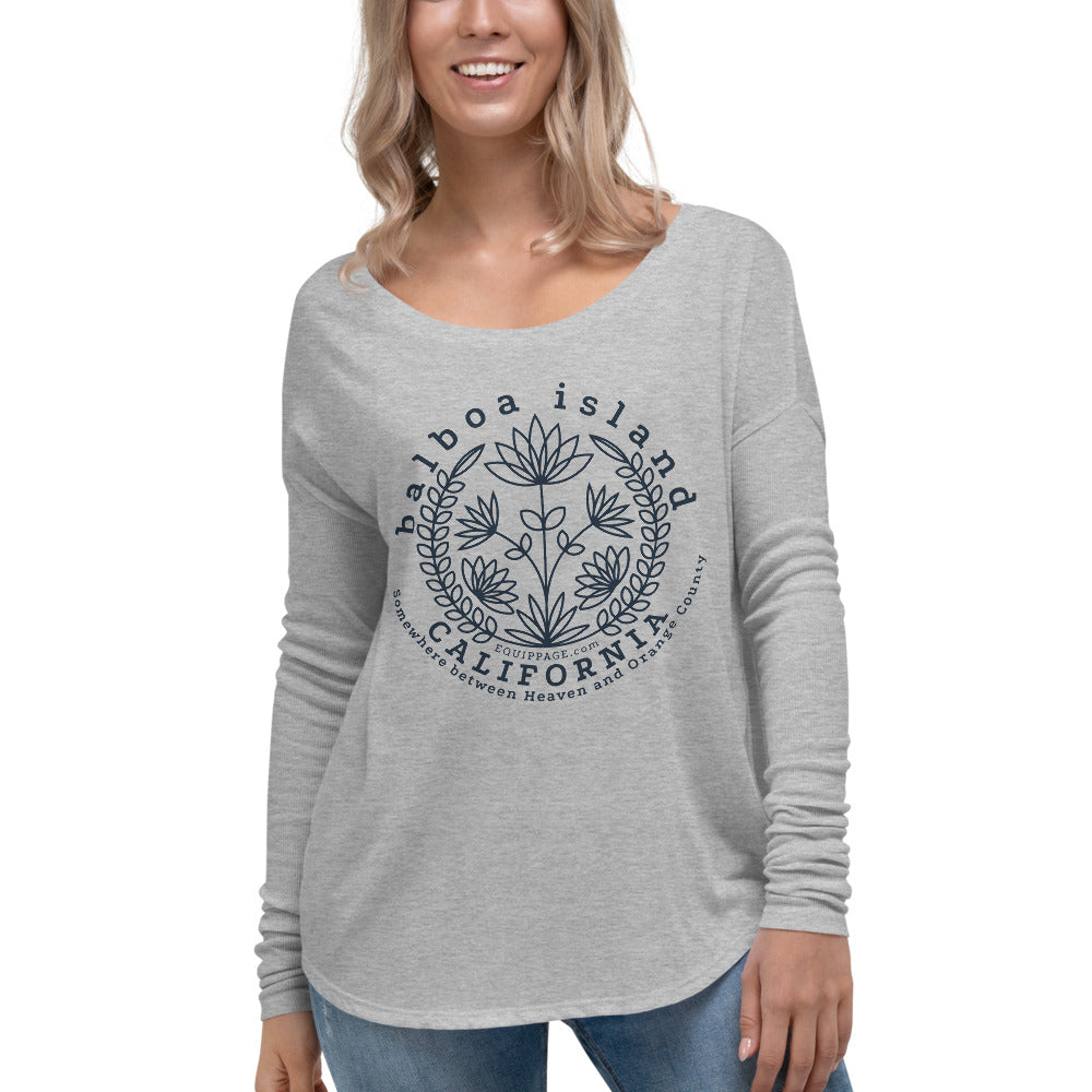 Balboa Island Heaven Ladies' Long Sleeve Tee by Equippage.com