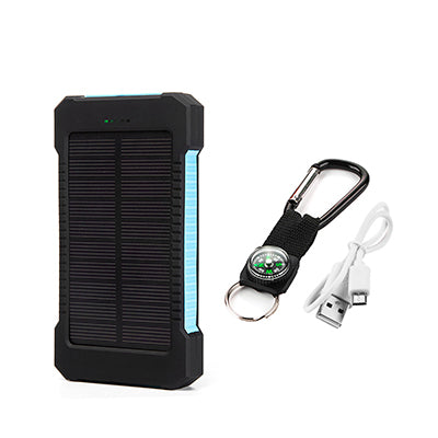 Waterproof 20000mAh Solar 2 USB Power Bank