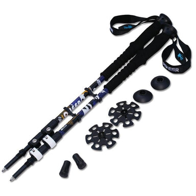 External lock telescope walking stick - Equippage