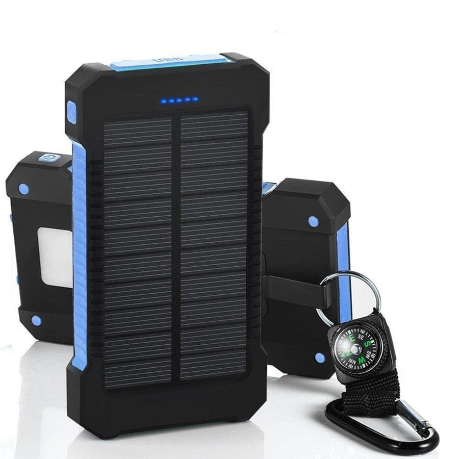 Hot Waterproof 30000mAh Solar 2 USB Power Bank - Equippage