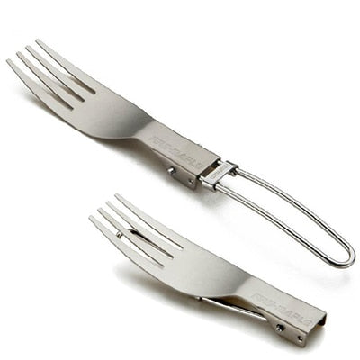 Folding Titanium Ultralight Outdoor Tableware - Equippage
