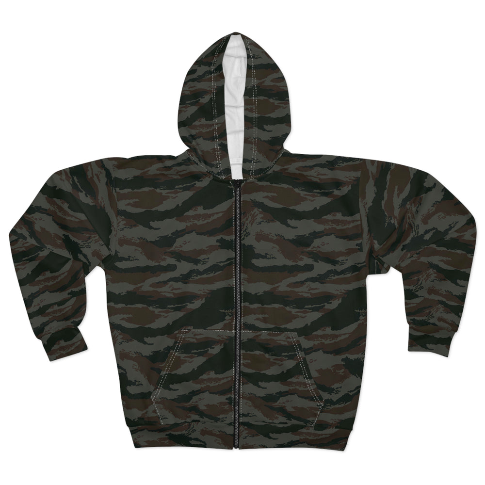 Cuban Grey Lizard Unisex Zip Hoodie