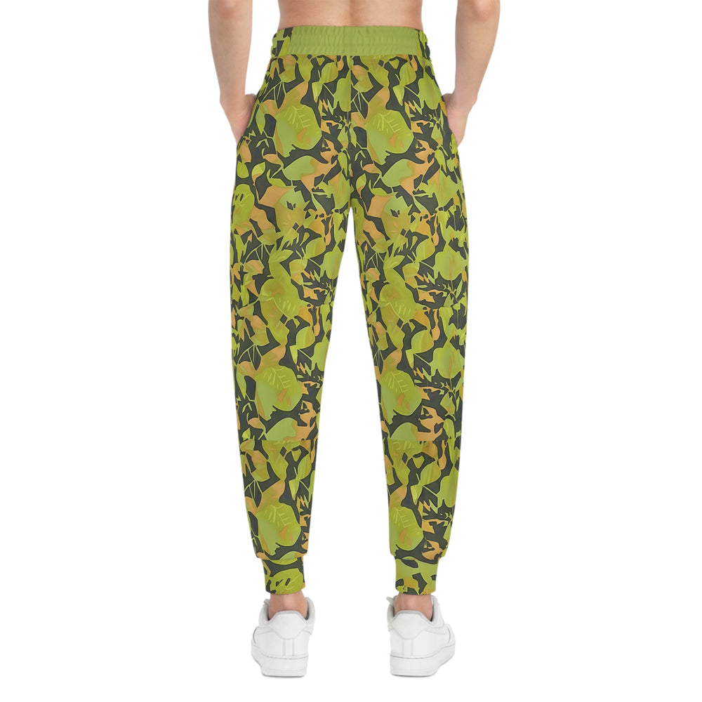 Cuban Elm Leaf Camo Unisex Athletic Joggers