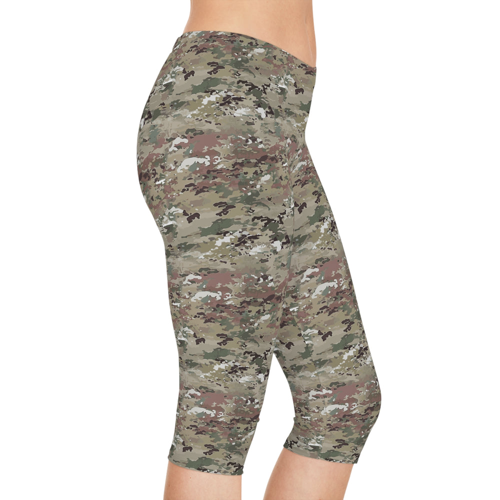 Scorpion Camouflage Women's Capri Leggings By Equippage.com