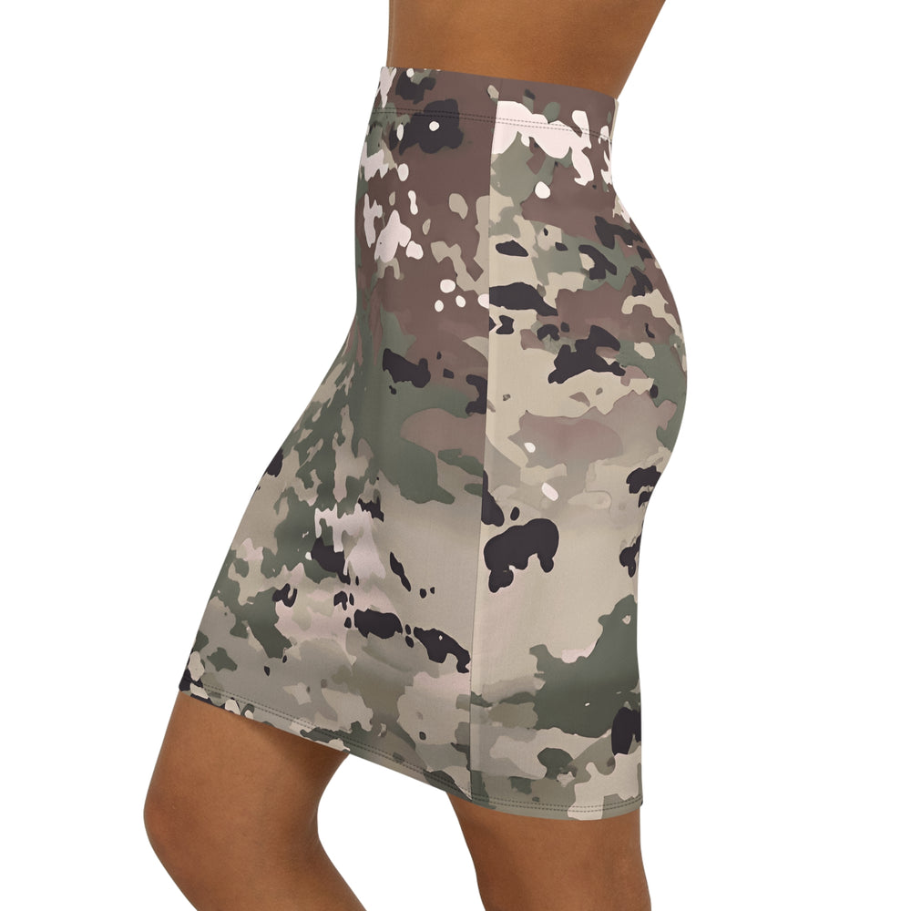 Scorpion W2 OCP Camo Print Mid-Waist Pencil Skirt
