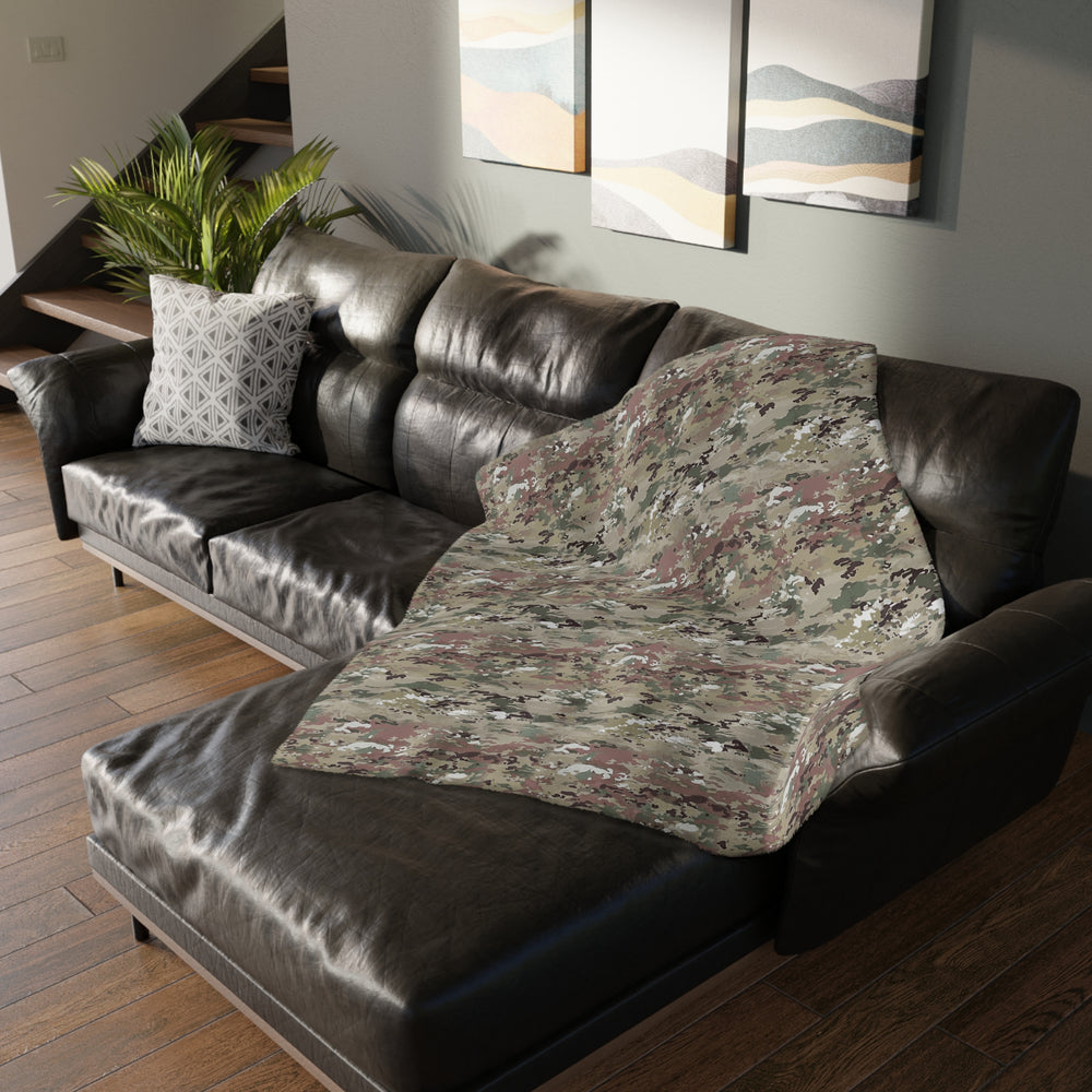 Scorpion Camouflage Velveteen Microfiber Blanket (Two-sided print) By Equippage.com