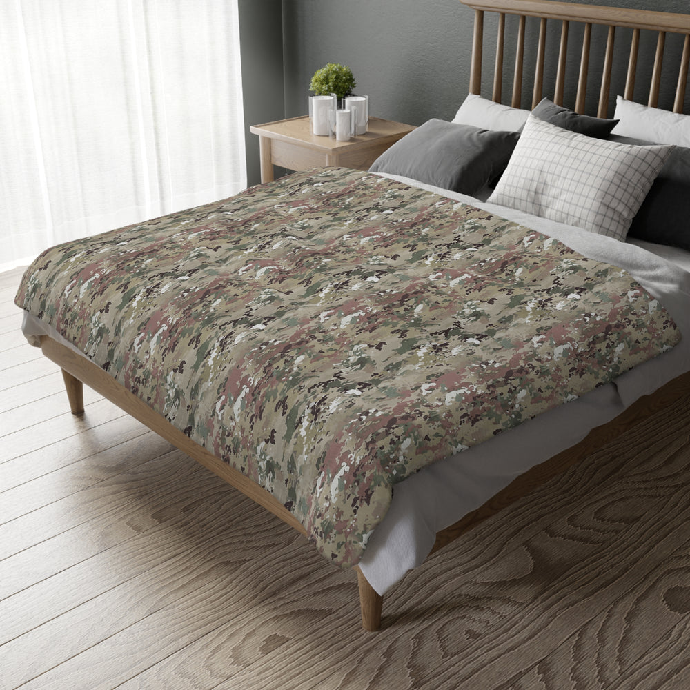 Scorpion Camouflage Velveteen Microfiber Blanket (Two-sided print) By Equippage.com