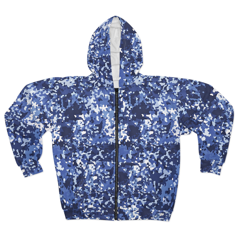 Dutch NFP Blue Camo Unisex Zip Hoodie