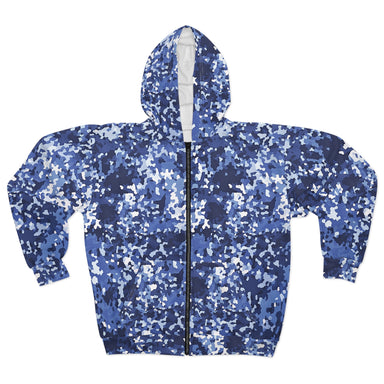 Dutch NFP Blue Camo Unisex Zip Hoodie - Equippage.com