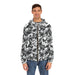Monochrome Brushstroke Camo Zip Hoodie - Equippage.com