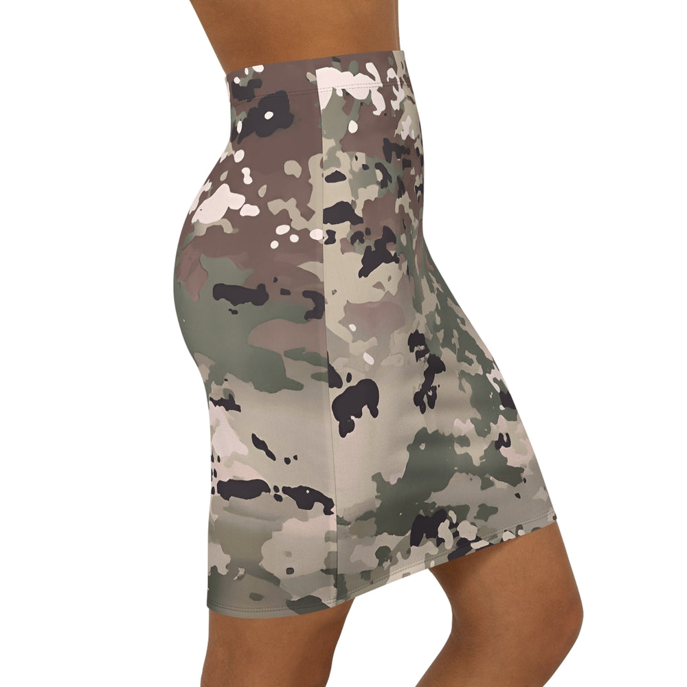 Scorpion W2 OCP Camo Print Mid-Waist Pencil Skirt
