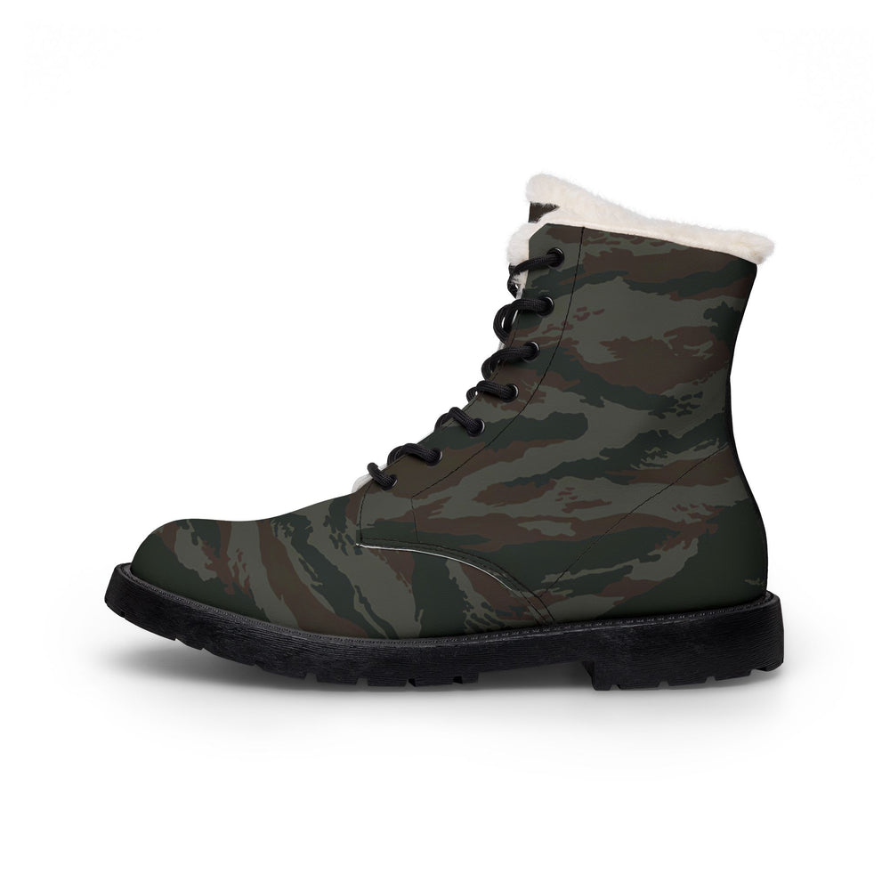 Cuban Grey Lizard Men's Insulated Military-Style Winter Work Boots