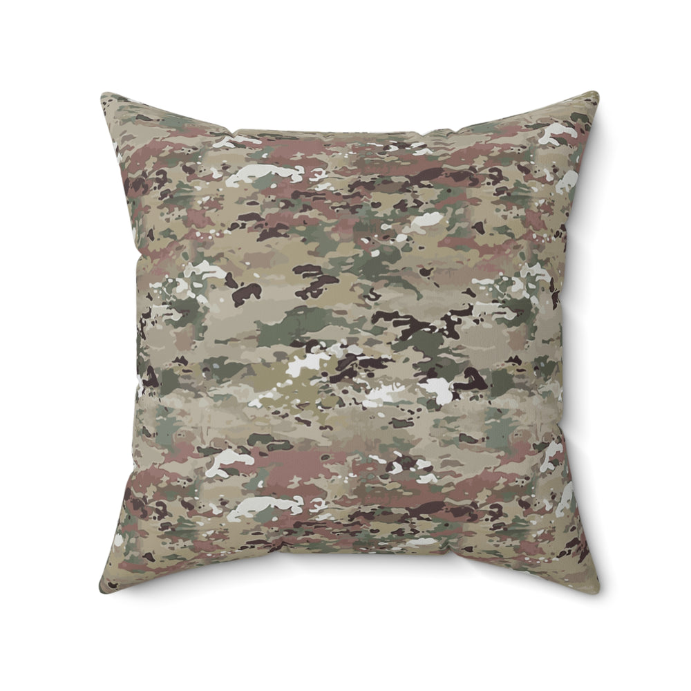 Scorpion Camouflage Faux Suede Square Pillow by Equippage.com