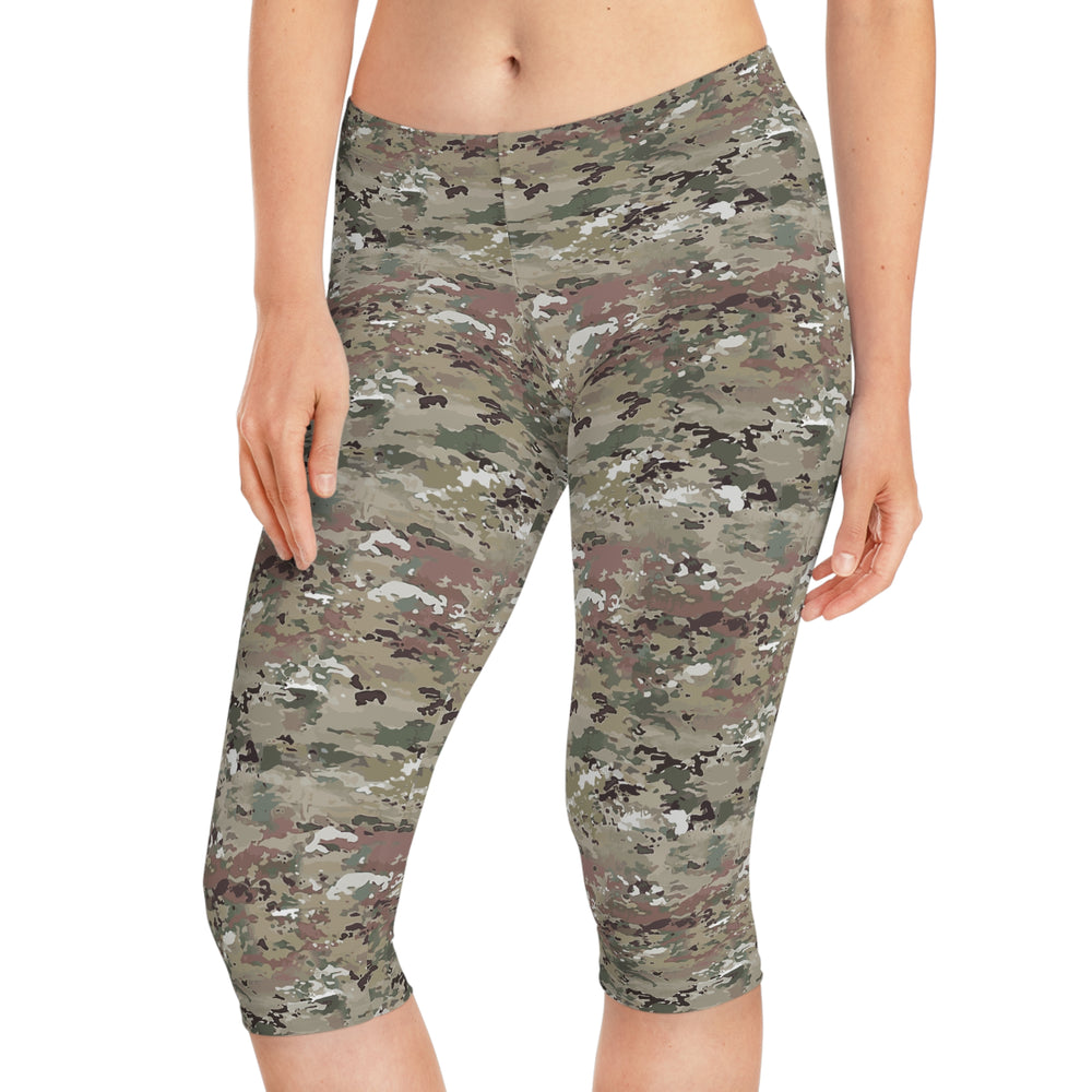 Scorpion Camouflage Women's Capri Leggings By Equippage.com