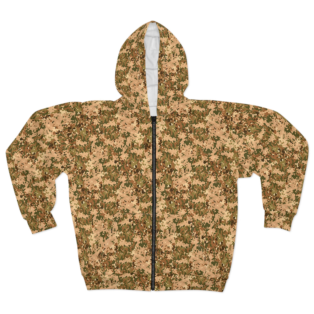 Dutch NFP Tan Camo Unisex Zip Hoodie