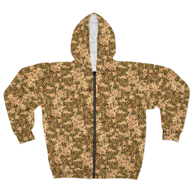 Dutch NFP Tan Camo Unisex Zip Hoodie - Equippage.com