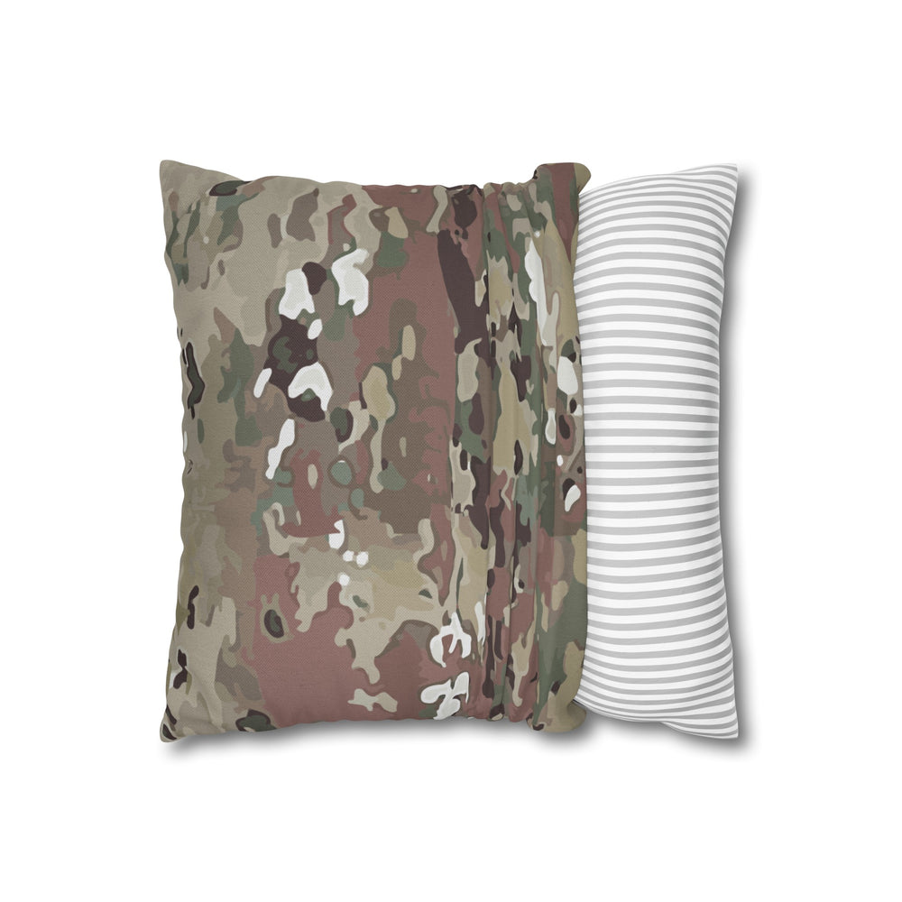 Scorpion Camouflage Spun Polyester Square Pillowcase By Equippage.com