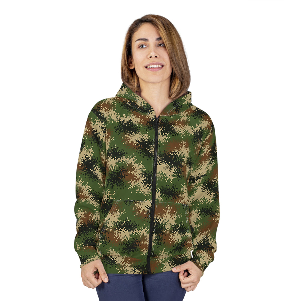 Columbian Patriota Camo Unisex Zip Hoodie