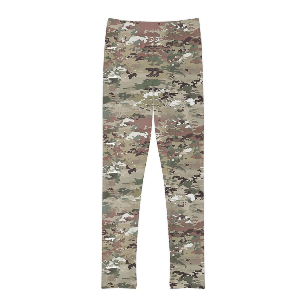 Scorpion Camouflage Youth Full-Length Leggings By Equippage.com