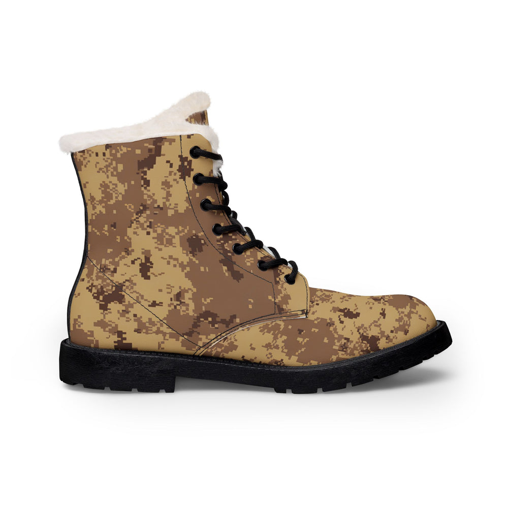 Cadpat AR Camo Men's Fur and Leather Boots