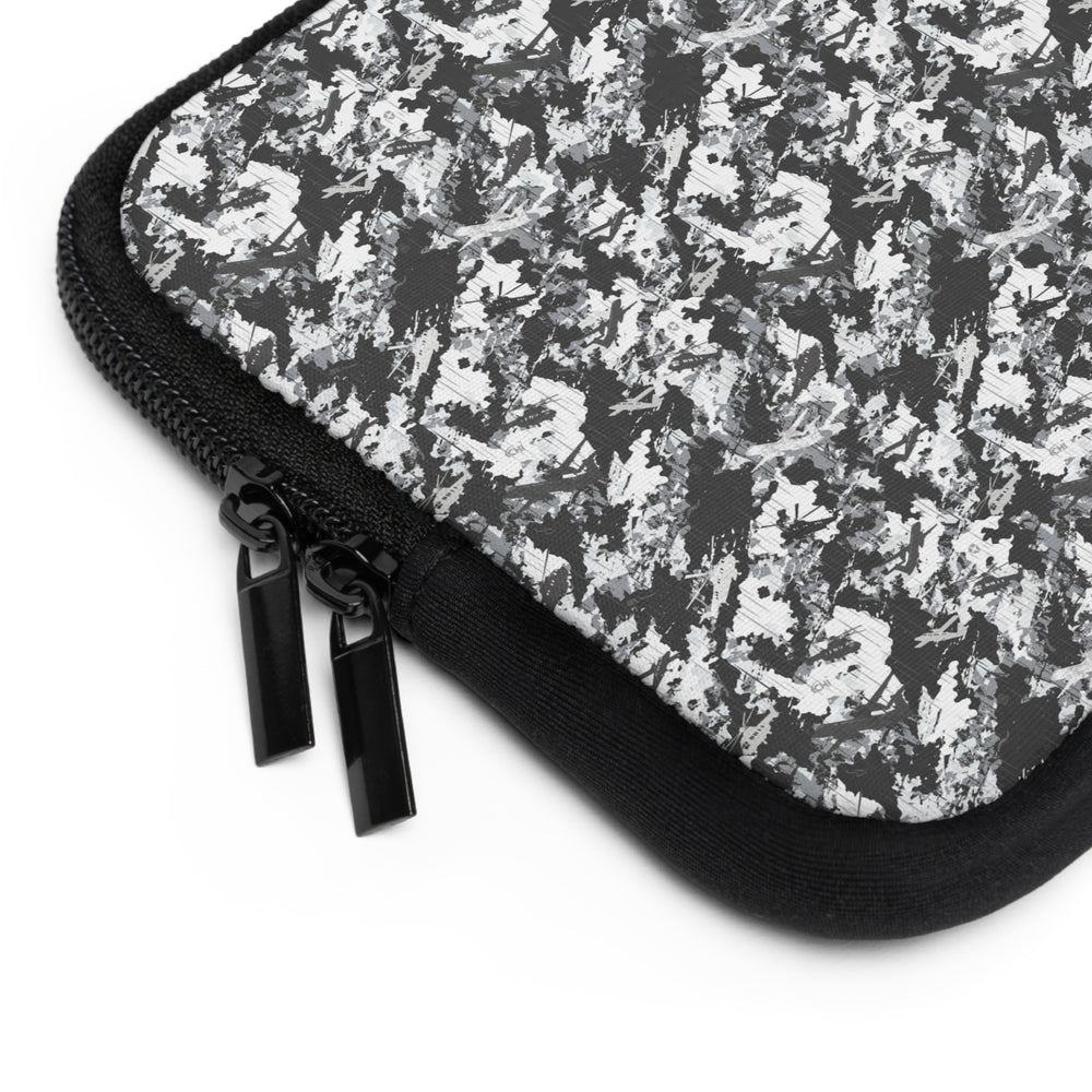 PRESS Camo Laptop Sleeve Padded Grey/Black/White Patterned Protective Case camouflage pattern