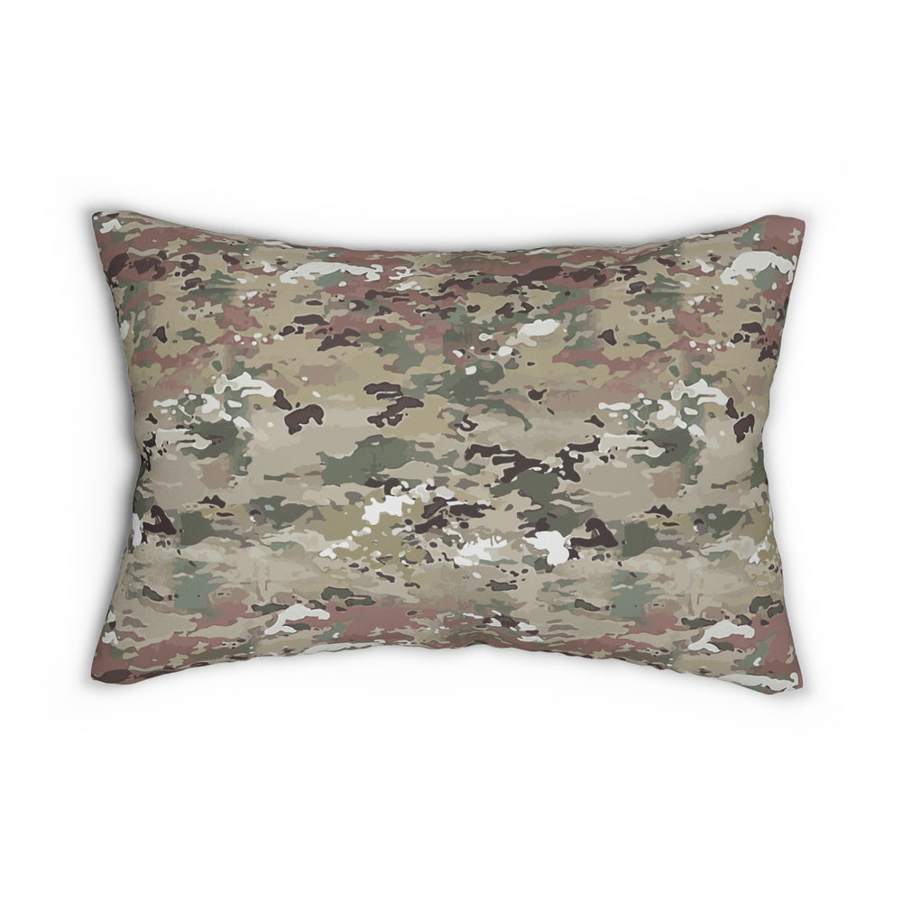 Scorpion Camouflage Spun Polyester Lumbar Pillow By Equippage.com