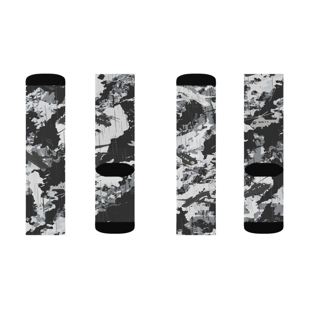 PRESS Camo Custom Pattern Socks — Graphic Socks for Pilots and Aircrew by Equippage.com