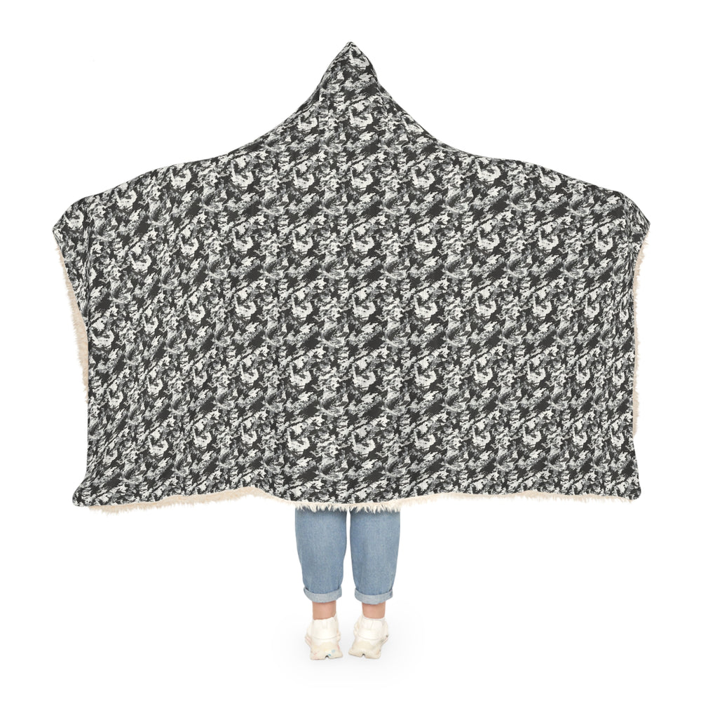 PRESS Camo Snuggle Blanket – Hooded Throw for Aircraft Home, Travel & Gifts