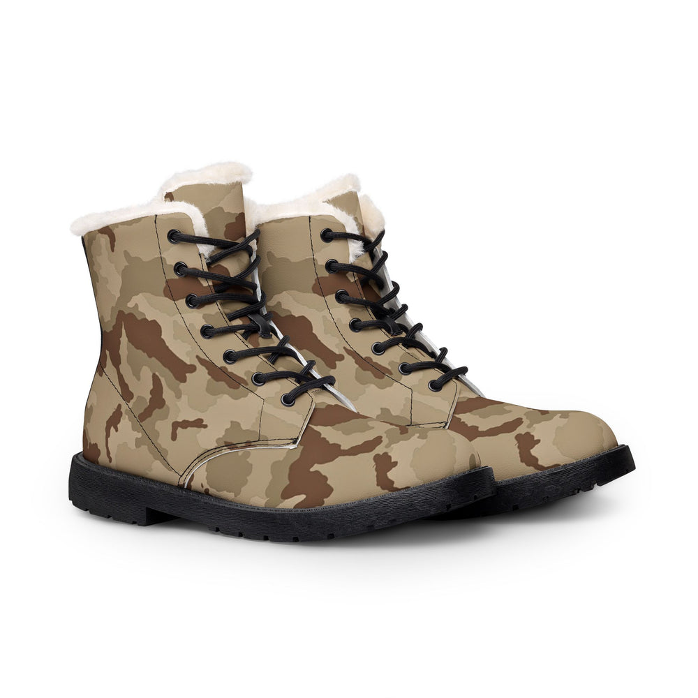 Irish DPM Desert Camo Men's Fur and Leather Boots