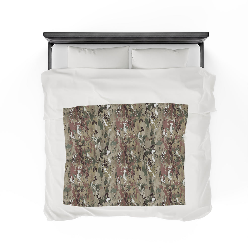 Scorpion Camouflage Velveteen Plush Blanket By Equippage.com