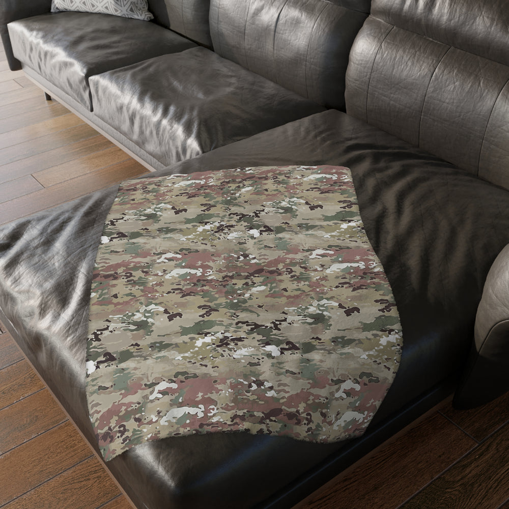 Scorpion Camouflage Velveteen Microfiber Blanket (Two-sided print) By Equippage.com