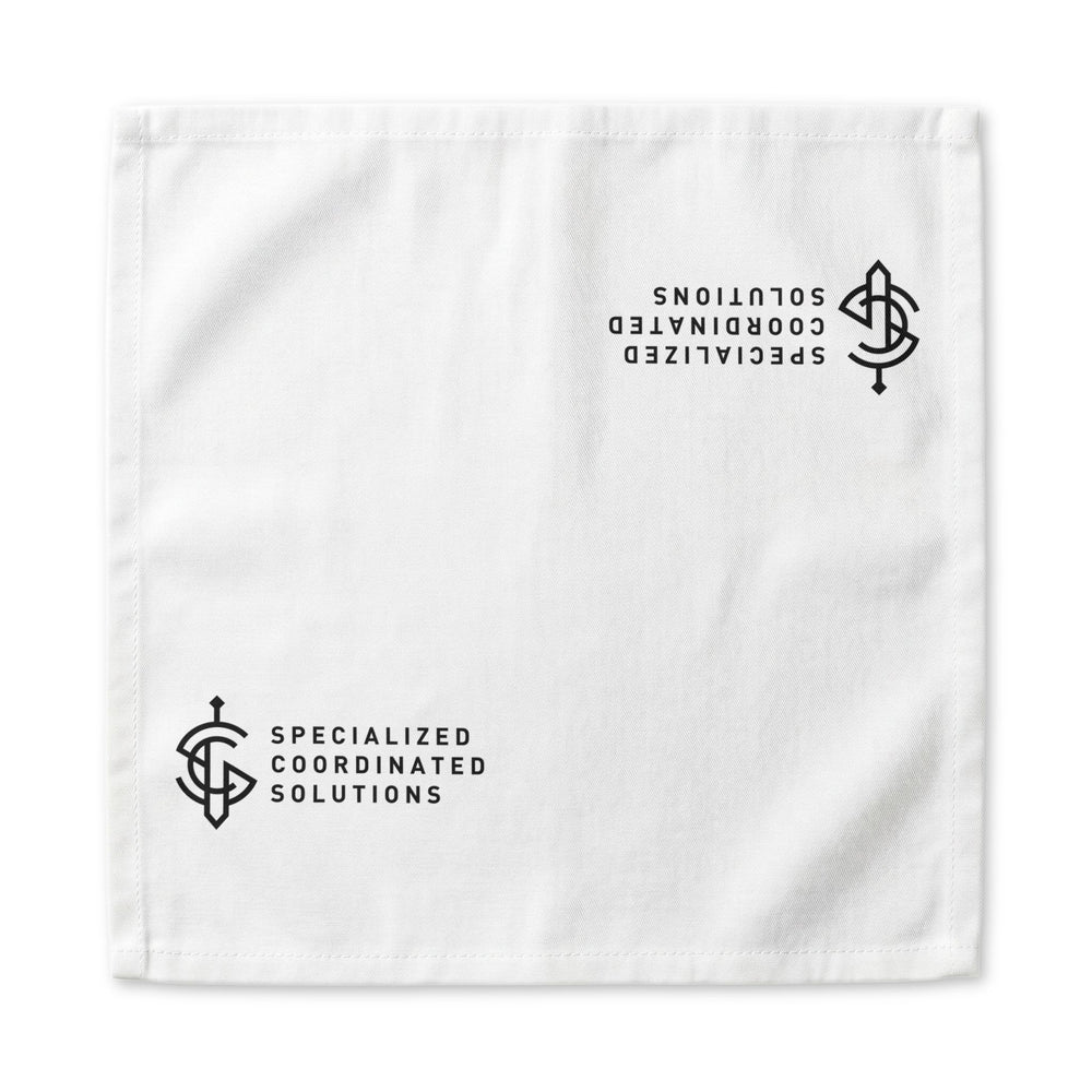 SCS Cotton Twill Napkin — Specialized Coordinated Solutions Logo Handkerchief