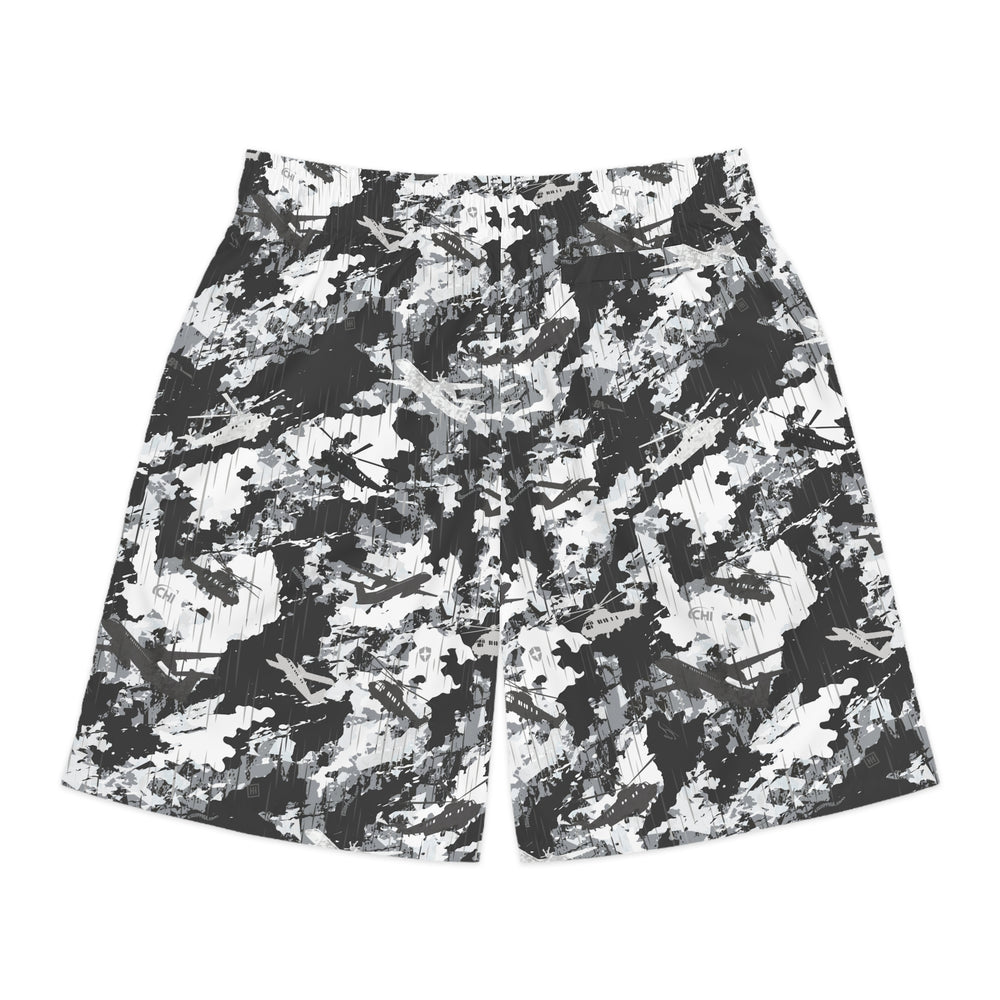 PRESS Camo Men’s Jogger Shorts — Athletic Lounge Exercise Uniform