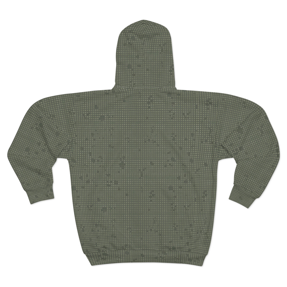 US Desert Night Camo Unisex Zip Hoodie