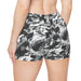 Black & White Camo Women's Shorts — All-Over Print Activewear - Equippage.com