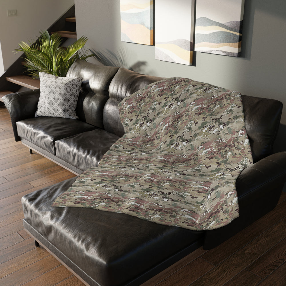 Scorpion Camouflage Velveteen Microfiber Blanket (Two-sided print) By Equippage.com