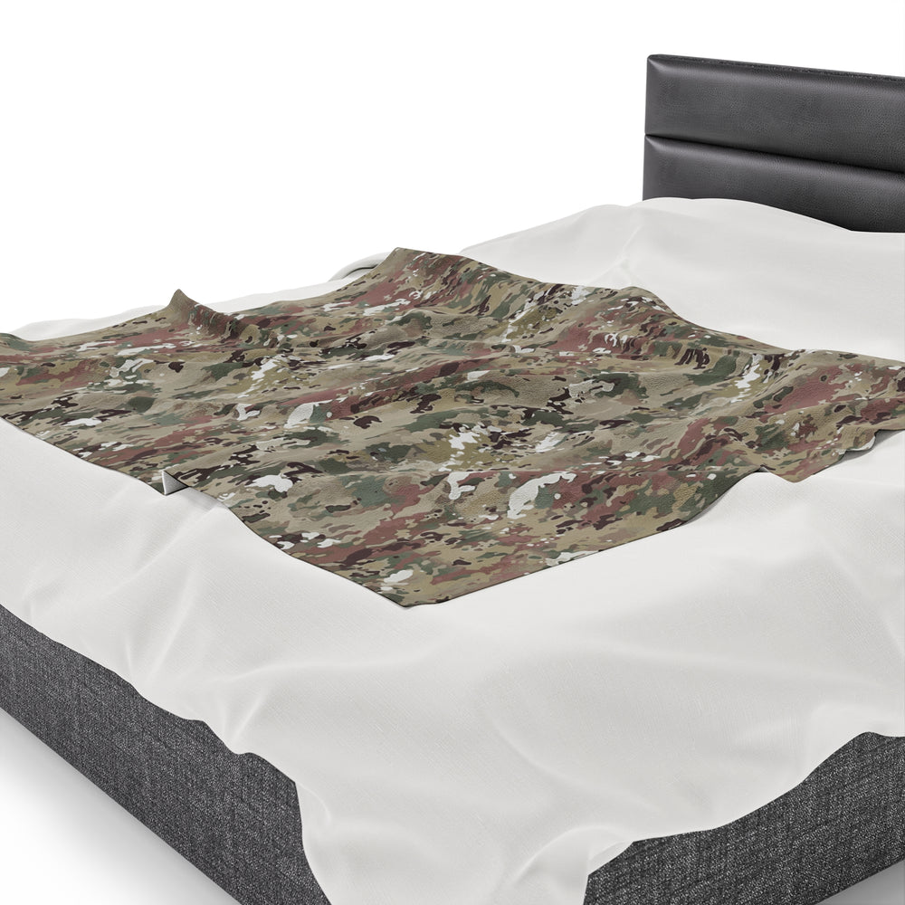 Scorpion Camouflage Velveteen Plush Blanket By Equippage.com