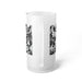 Frosted Glass Beer Mug with Camo Texture — Modern Matte Pint Glass - Equippage.com