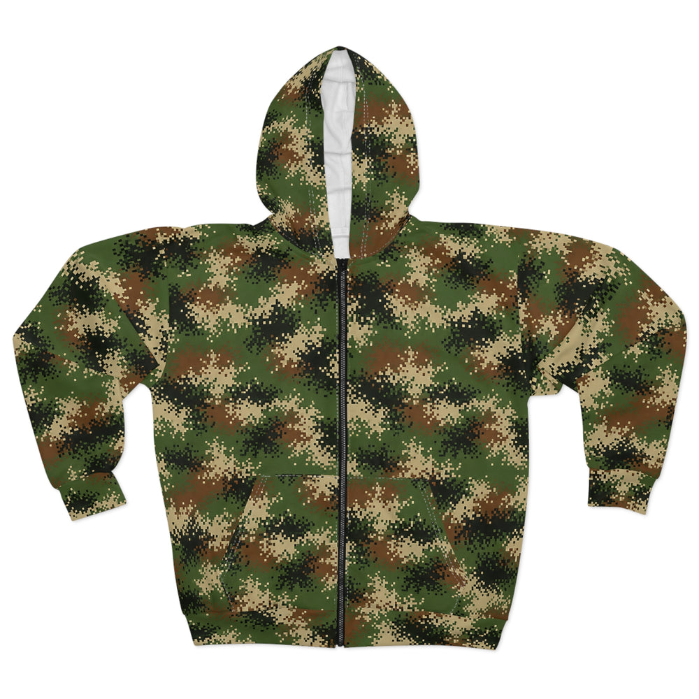 Columbian Patriota Camo Unisex Zip Hoodie