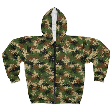 Columbian Patriota Camo Unisex Zip Hoodie - Equippage.com